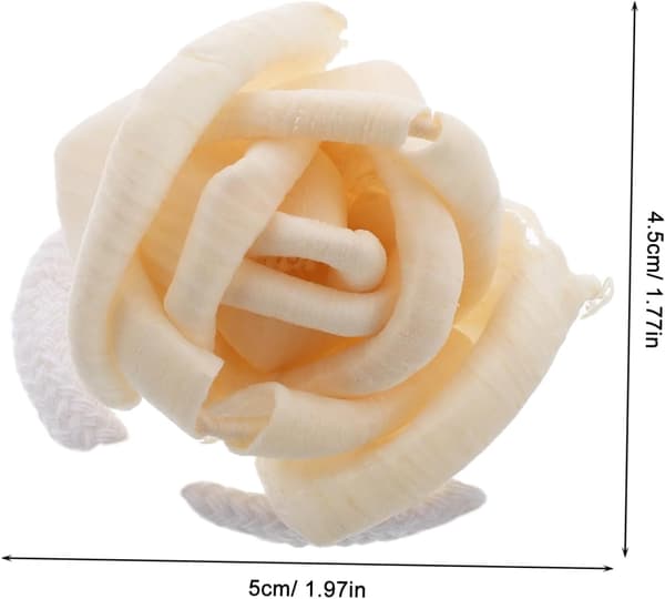 2 stk. aromaterapi blomsterdiffuser håndlaget naturlig tre og tørkede blomster gjenbrukbar