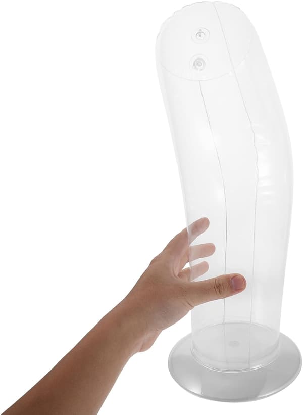Uppblåsbar benmannequin för knäskyddsvisning PVC-material Mångsidig