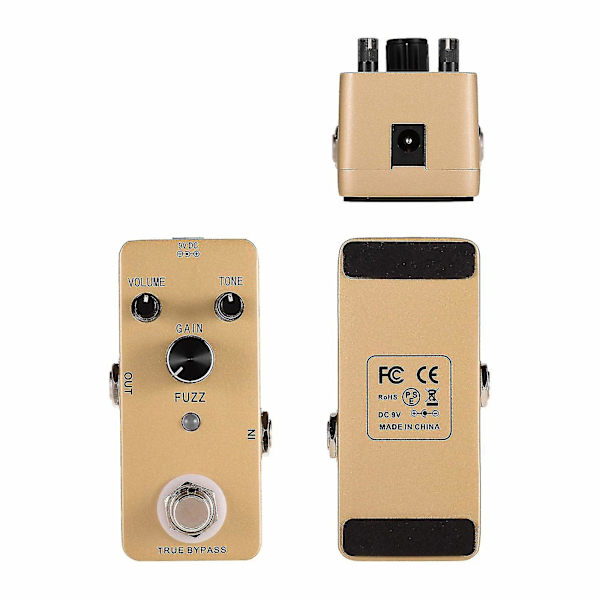 Gitar Fuzz /opptak/faz/reverb, Effekt Praktisk Bærbar Pedal Sink-legeringsskall Musikkinstrument