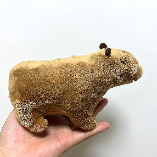 Reallilfe Capybara Plyslegetøj Sød Capybara Plysdukke Fluffy Fyldte Dyr Drenge Børn Hjem Decor 2pcs 18cm