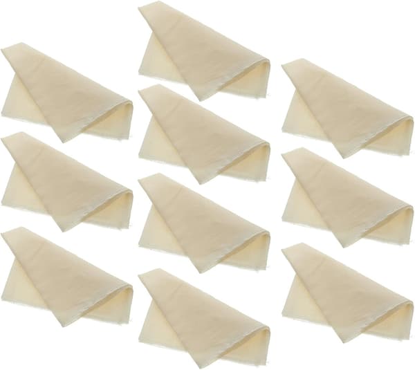 10 stk. restaurant-tofu-filtre osteklut for siling 100 % bomullsstoff gjenbrukbart vaskbart