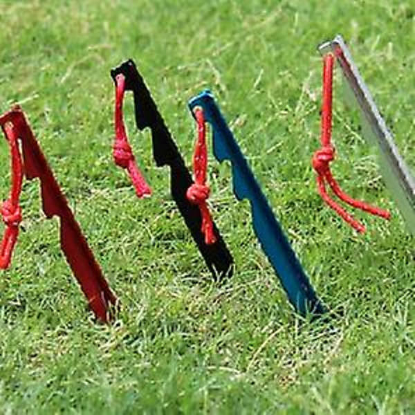 25cm Telttanke af Aluminium Legering Letvægts Fastgørelsespinde 10 Styk Til Camping Tarp Have Lærred