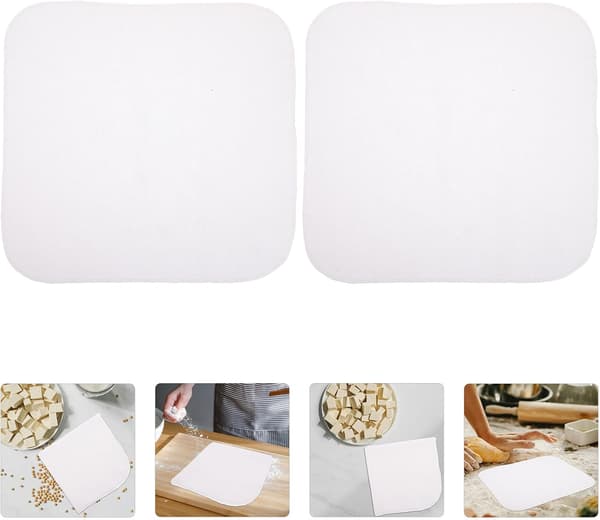 6 st bomullsmuslin bönostduk 40x40cm bomullstyg tvättbar silduk