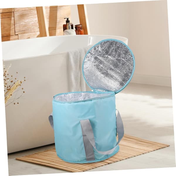 Polyester Camping Fotbad Balja Hopfällbar Camping Tvätthink Robust Vattenförvaring