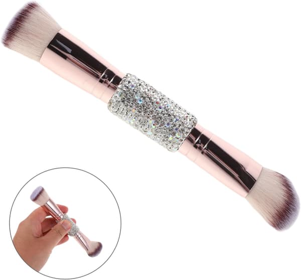 Makeupbørster Dobbeltsidet børste til flydende foundation Foundation Blush Bløde børster f