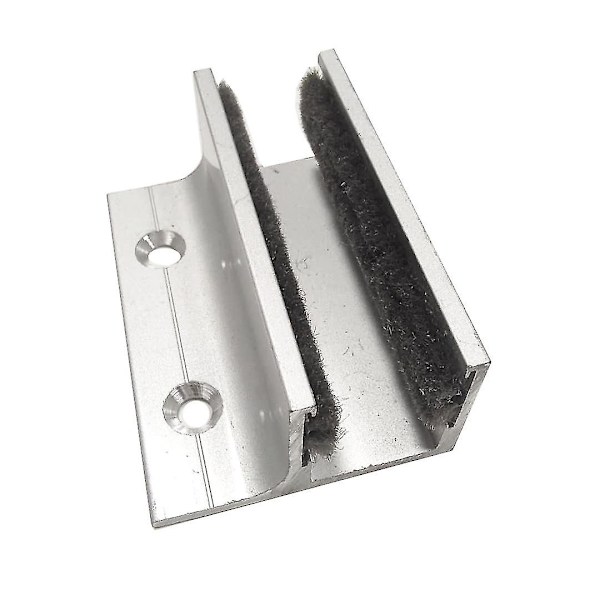 F-type Glass Skyvedørs Holder, Automatisk Dør Sving Stopp, Skyvedør U-formet Sekvenser (2stk-grå)