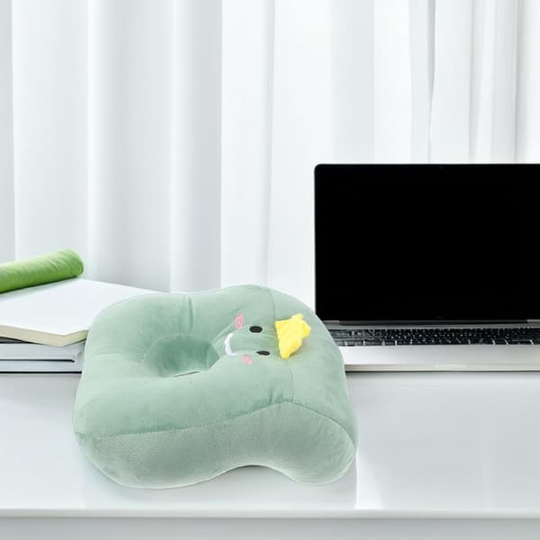 Ergonomisk bekväm sovkudde med öronhål Slitstark pärlbomull tupplurskudde
