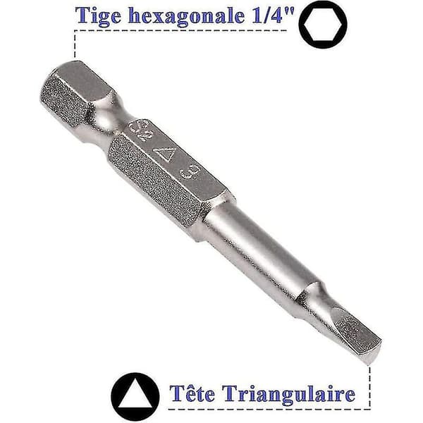 5-pack Hexskaft Triangulära Skruvmejselbits