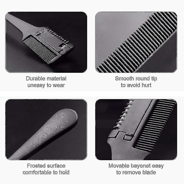 Hårbarberingskam Dobbeltsidig Hårklippingskam Hårstyling Barberingskam