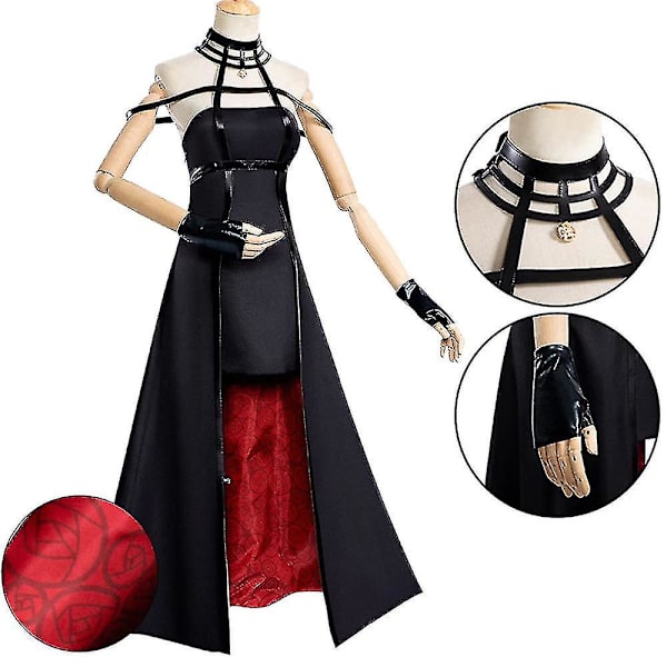 Spy X Family Anime Yor Forger Kostume Rollespil Handsker Strømper Hovedbeklædning Øreringe Sæt Fancy Up S