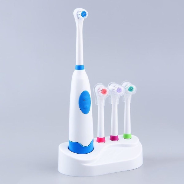 Elektrisk munnpleie tannbørste 4 tenner børstehoder Bad