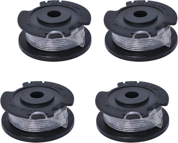 F016800569 Gräsklipparspole och snöre, Ersatt av Poweka, 4-pack