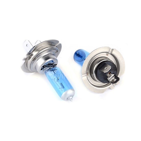 2 stk. H7 Xenon Halogen 5000K Bil Hvid Lygtepærer 12V 55W