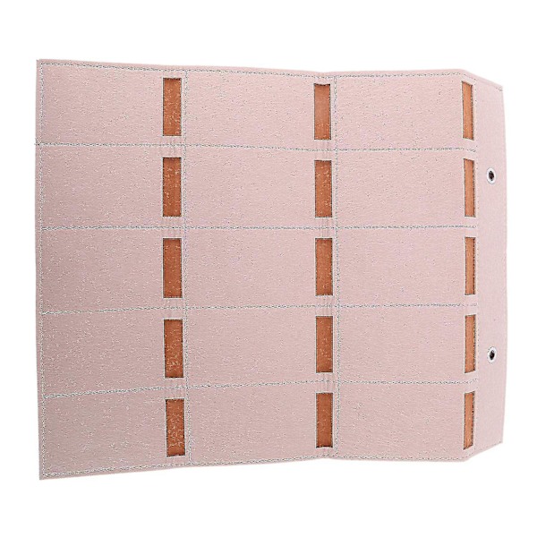 Organiser för Solglasögonförvaring 15 Fack Ögonblickshållare Beige+brun