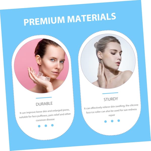 Ismassage isbakke til ansigt til hudplejerutine til opfriskning efter makeup