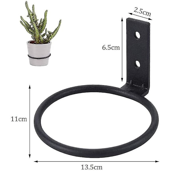 2-pack Ringblomkrukehållare Väggmonterad Metall Växt Hängare