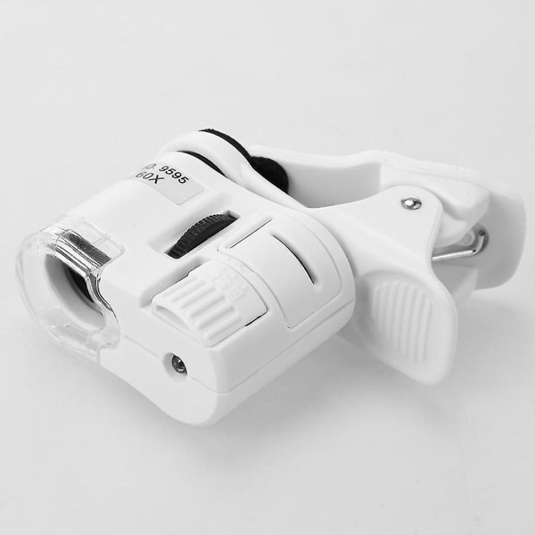 Mini Mikroskop Telefon 60x Digital Lupe LED Lys Glass