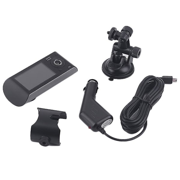 HD 1080p Auton Videorekisteri Kaksoisobjektiivillä Tallennus Auton DVR-kamera