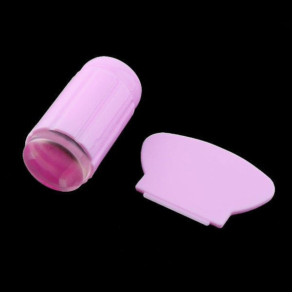 DIY Nagelstempelset med Klar Mjuk Stempel och Skrapa
