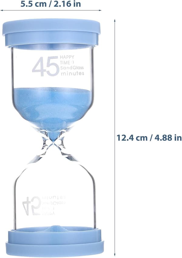 Husholdningssandtimer Delikat sandtimer Glass skrivebordsdekorasjon for bursdager og pynt