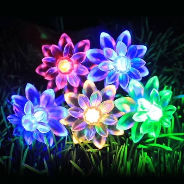 Ulkoilma Solar String Light Vedenkestävä Led 6.5m-30leds