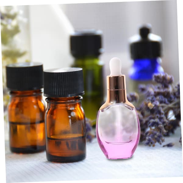 4st 30ml Glasdroppflaskor Slitstarka Eterisk Olja Flaskor Bärbara Reseunderflaskor och Hushållsbruk Slumpmässig Färg