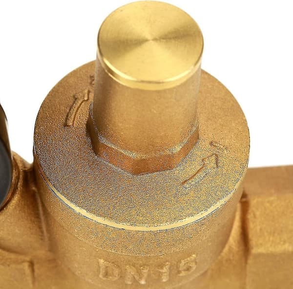 Dn15 Messing Trykreducerende Ventil Trykregulator - Justerbar Vandtryksregulator Med Met