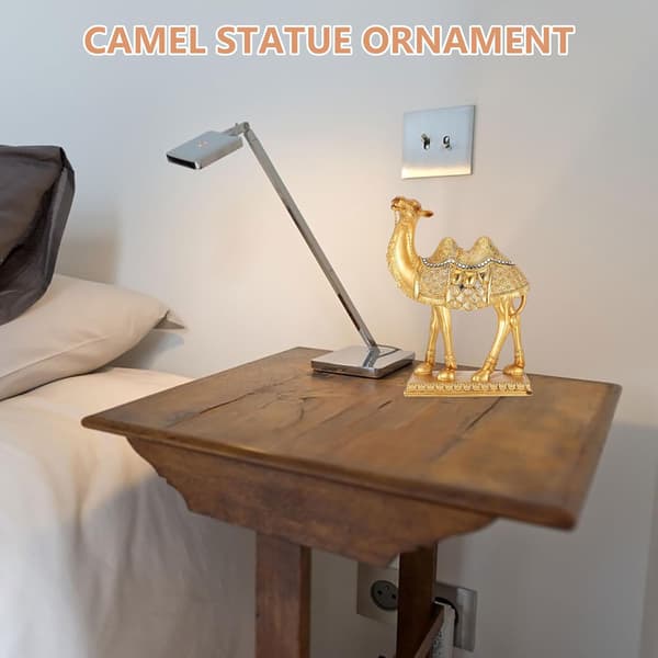 Ørken dyrefigurer Midtøsten-stil statue 8.5x5x12tommer