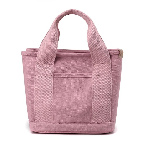 Stor kapasitet Multi-lomme Håndveske Canvas Tote
