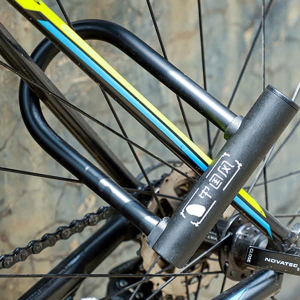 Cykel U-lås Kraftig Bygel Robust Stålkonstruktion Stöldskyddssäkerhet