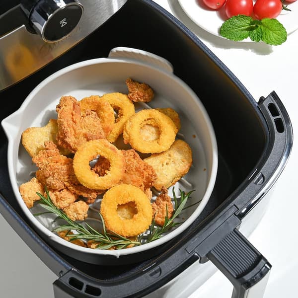Silikon Air Fryer Foder Matta för Matlagning och Bakning, Non-stick Silikon Grytbricka Vikbar Design