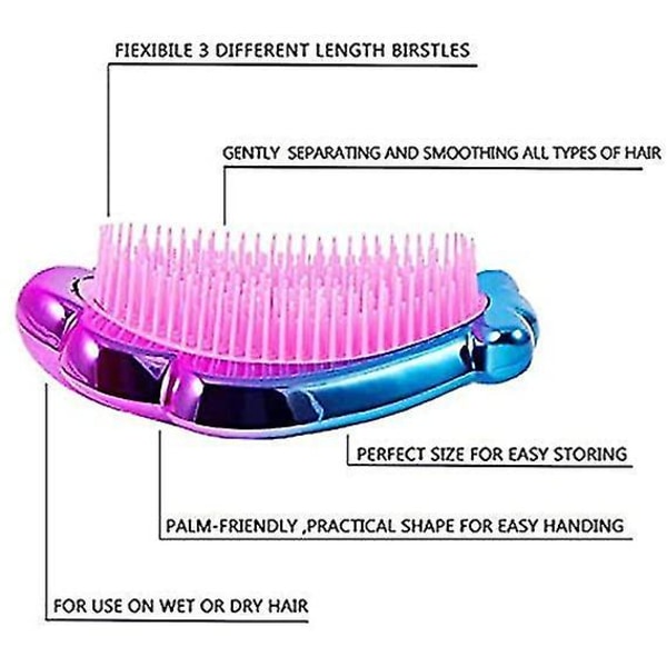 Detangling Brush Mermaid Detangler Hair Comb No Tangle