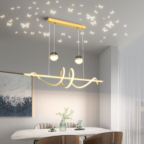 100cm Pendellampe LED Butterfly Projektor Nordisk Kreativ