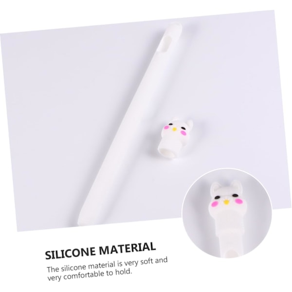 2 stk. Beskyttelsesetui til Pencil Pencil Case Pencil Enclosure Stylus Pencil Case Hvid