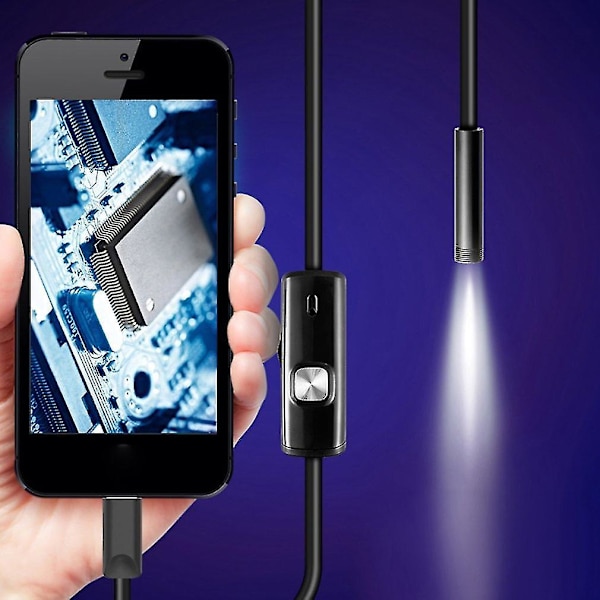 7mm Endoskopkamera Vanntett for Android 1.5m