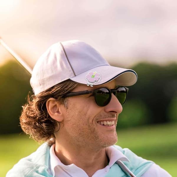 Golfhattklips Pynt Dekorativ Golfballmarkør Hattklips Golftilbehør for menn