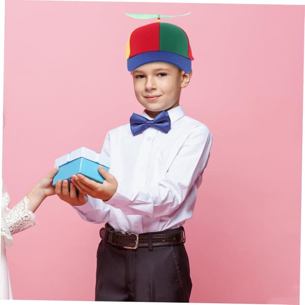 Bambus Libelle Baseballcaps Gutter og Jenter Avtakbar Propellhatt Morsom Vår Sommer Solskjermlue for Gutter Jenter