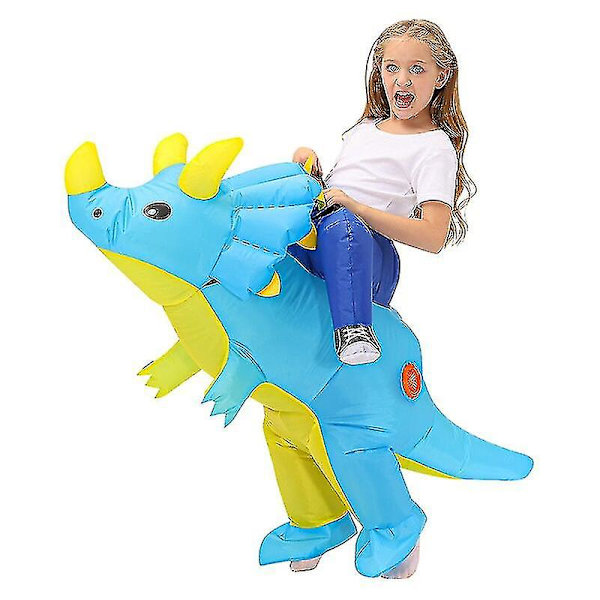 Barn T-rex Uppblåsbar Kostym Anime Purim Dräkt För Pojkar Flickor