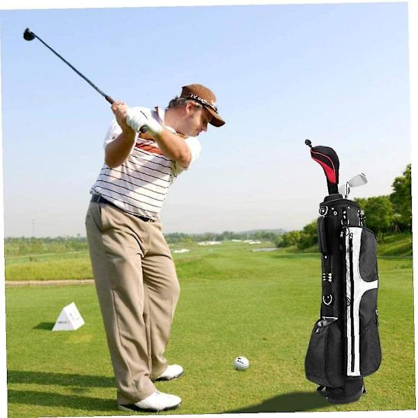 Svarta Golfhuvuden för Driver 1 3 5 Fairway Woods Huvuden Lång Hals 1680d Stickade Huvuden