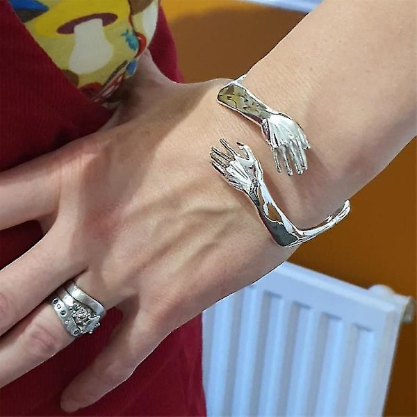 Käden Halaukseen Ranneke Naisille Miehille Avattava Ranneke Säädettävä Pari Ranneke Vintage Koru Lahja Gold