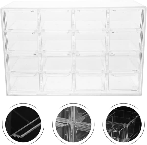 Smykkeopbevaringsboks Øreringeholder Organizer Smykke Makeup Organizer Ring Display Case
