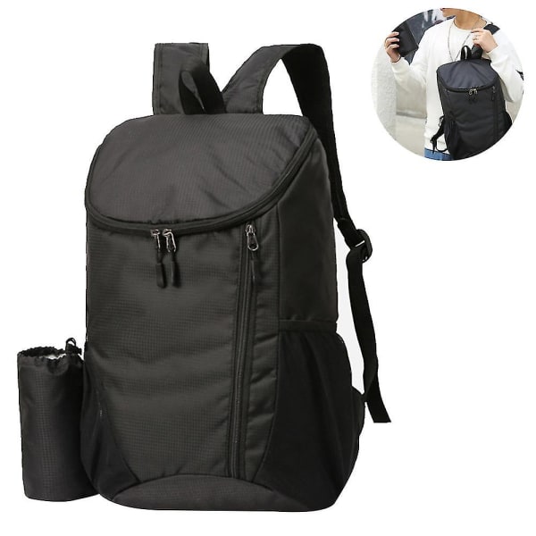 1 st 20l Lätt packbar ryggsäck, liten hopfällbar vandringsryggsäck Dagspaket för resor Camping utomhussemester