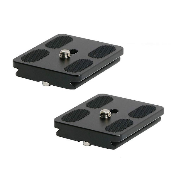 50mm Snabbkopplingsplatta Passar Arca-Swiss Standard För Kamerastativ Kulhuvud (2-pack)