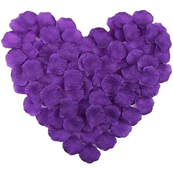 1000 st Silk Konstgjorda Rosblad För Bröllop Blommor Fest Romantisk Nattsvart Bd-yuhao