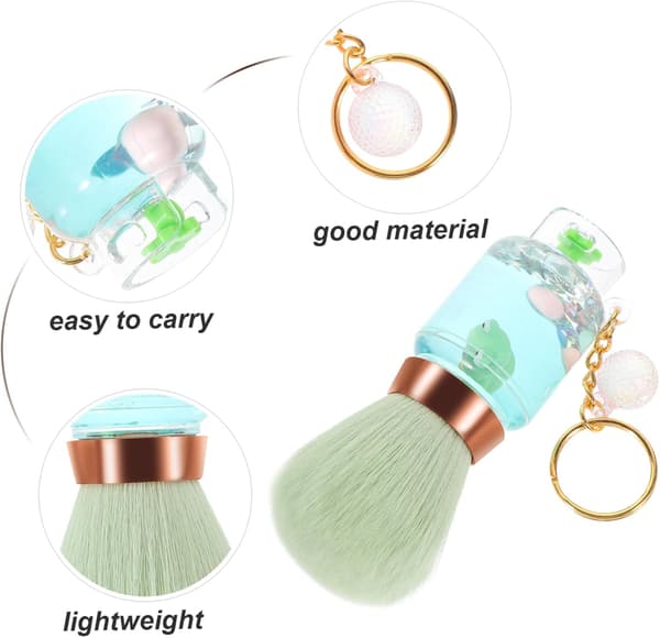 Blush Beauty Tool Gastankformet Makeupbørste til Kinder Bærbar Kosmetikbørste