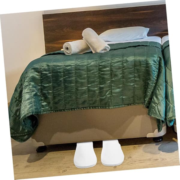 Skridsikre koralfleece spa-hjemmesko vaskbare gæstehussko unisex indendørs badeværelseshjemmesko