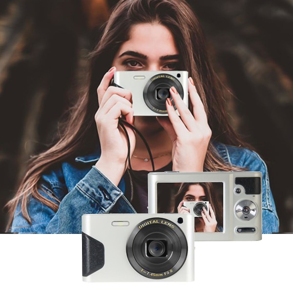 Digitalkamera 18mp 2,7 tum LCD-skärm 8x Digital Zoom FHD 1080p Digitalkamera Liten kamera för tonåringar studenter pojkar flickor seniorer
