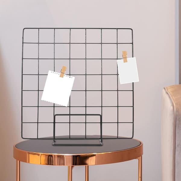 Utstillingsstativ Solid Tråddesign Benkehylle for Markedsbod Utstilling av Bilder Kunstverk