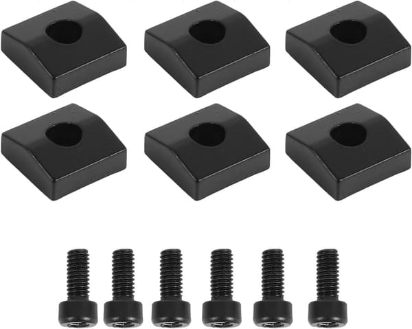 2 sett gitar låsemutterklemmer med sekskantskruer i koreansk stil sinklegering og jernmateriale