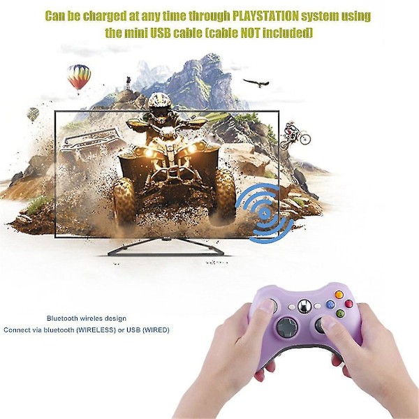 Bluetooth-kontroller Joystick for Xbox 360